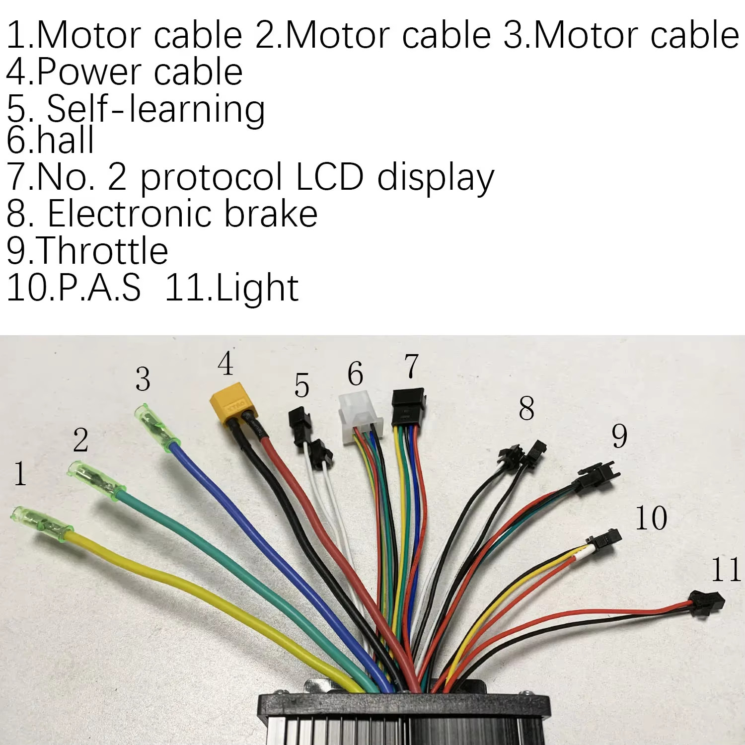36V 48V 52V 64V Sine wave brushless motor controller 30A 1000W controller for 6P