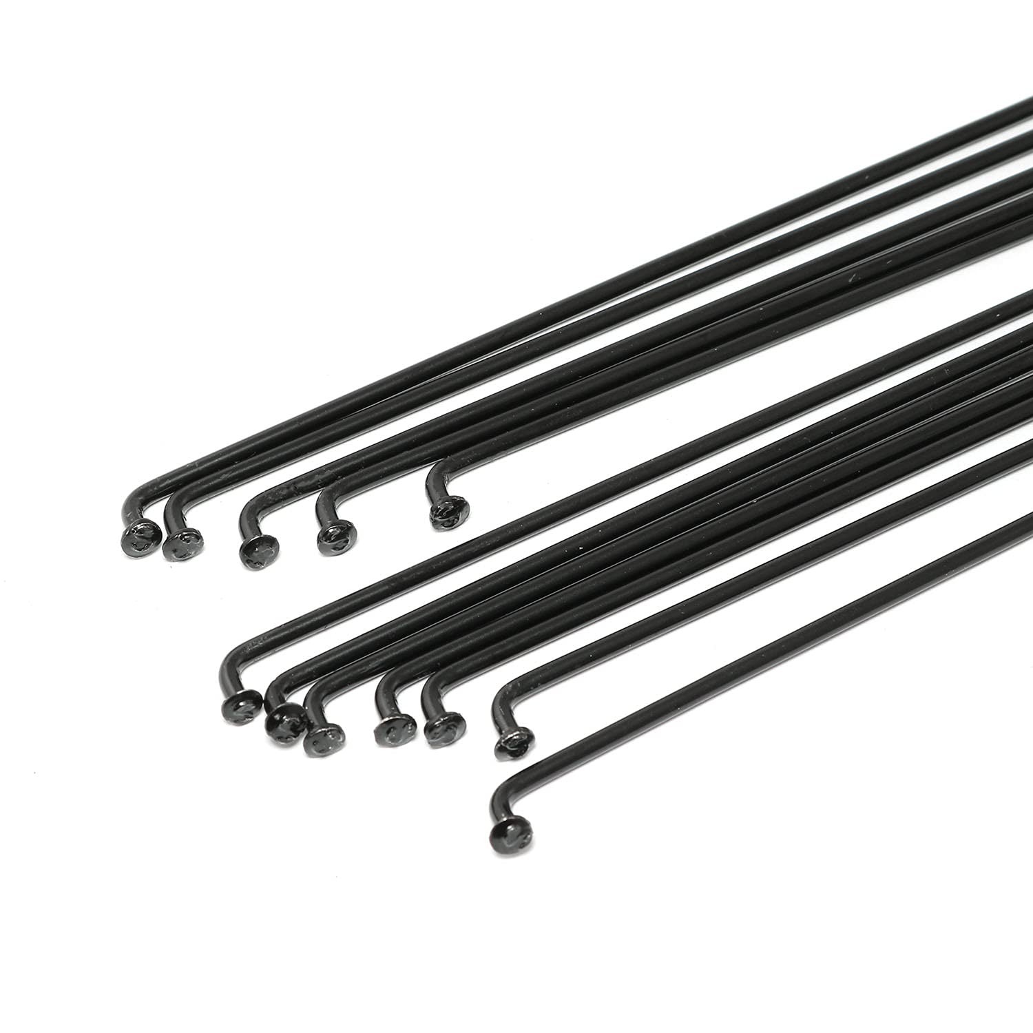 12pcs Black 304 Stainless Steel Spokes and Nipples 260mm Mountain Bike/Road B…