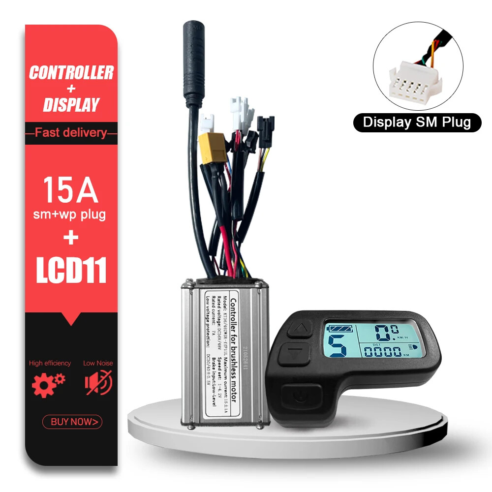 KT Electric Bike Sinewave Controller 36V48V 15A/17A/22A/25A/30A with LCD Display