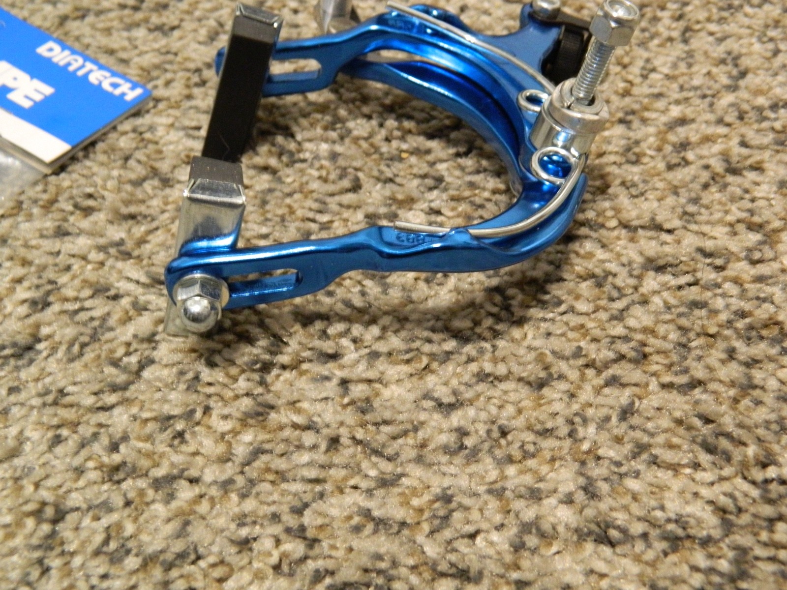 Dia-Compe REAR 883 Nippon BMX brake caliper with right hand brake lever blue