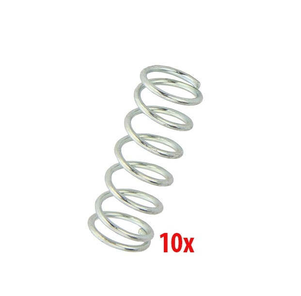 10x Bicycle Replacement Brake Lever Springs Silver for 2-Finger MX Levers.