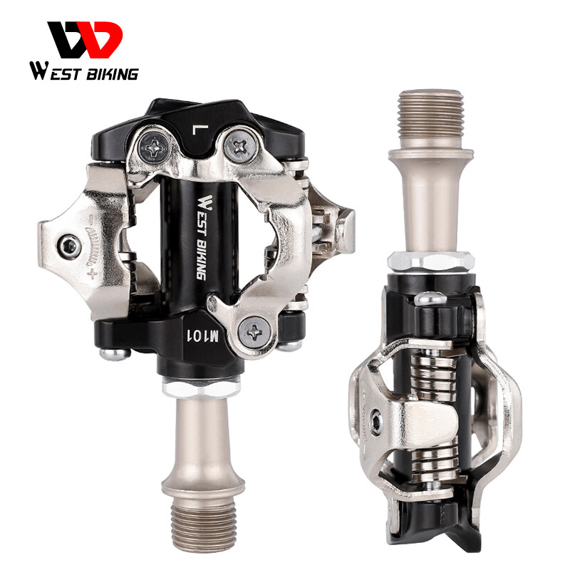 WEST BIKING Mountain Bicycle Pedals Self-locking SPD Clipless Pedals With Cleats