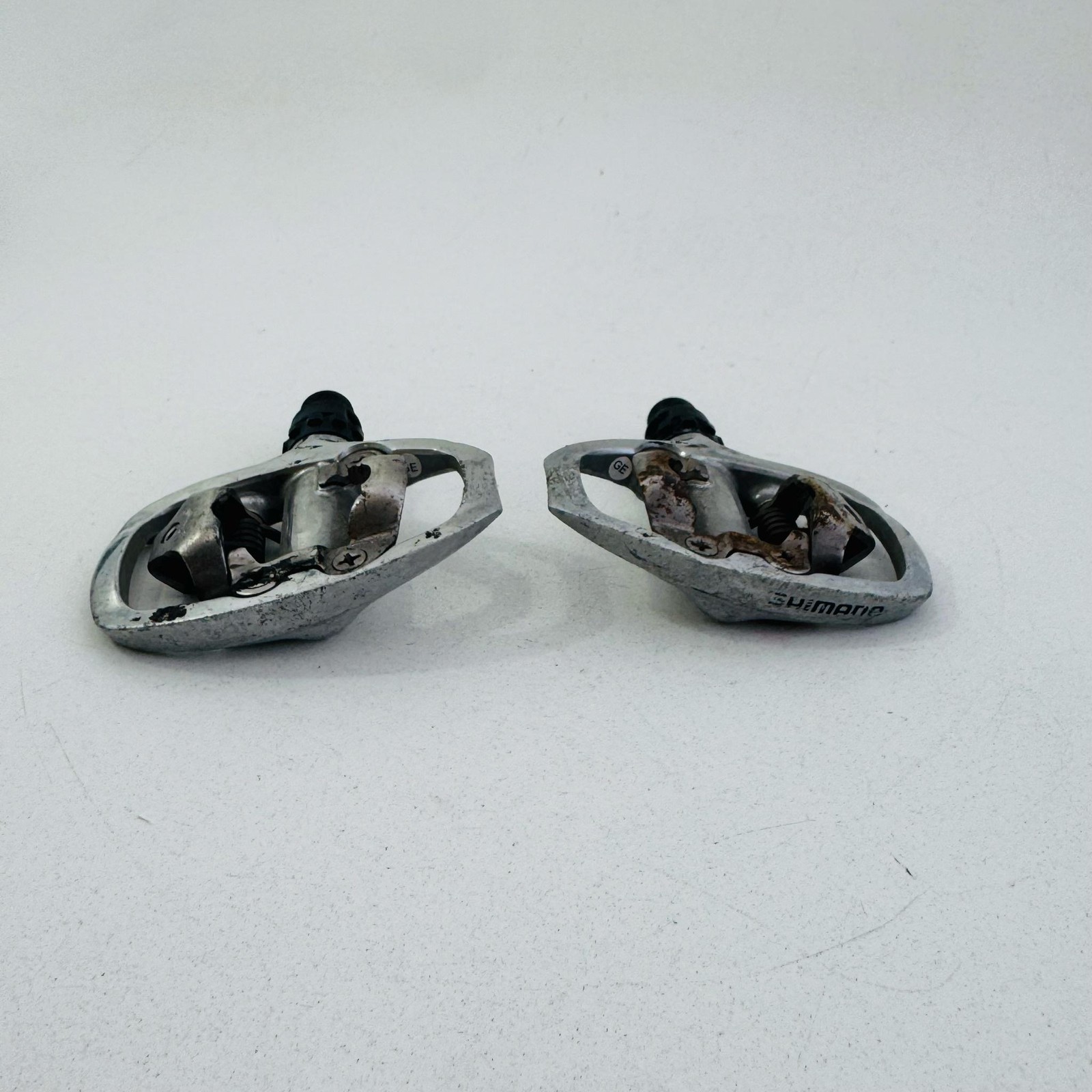 Vintage Shimano PD-A520 SPD Clipless Bike Pedals 9/16 In Silver Road Touring A53