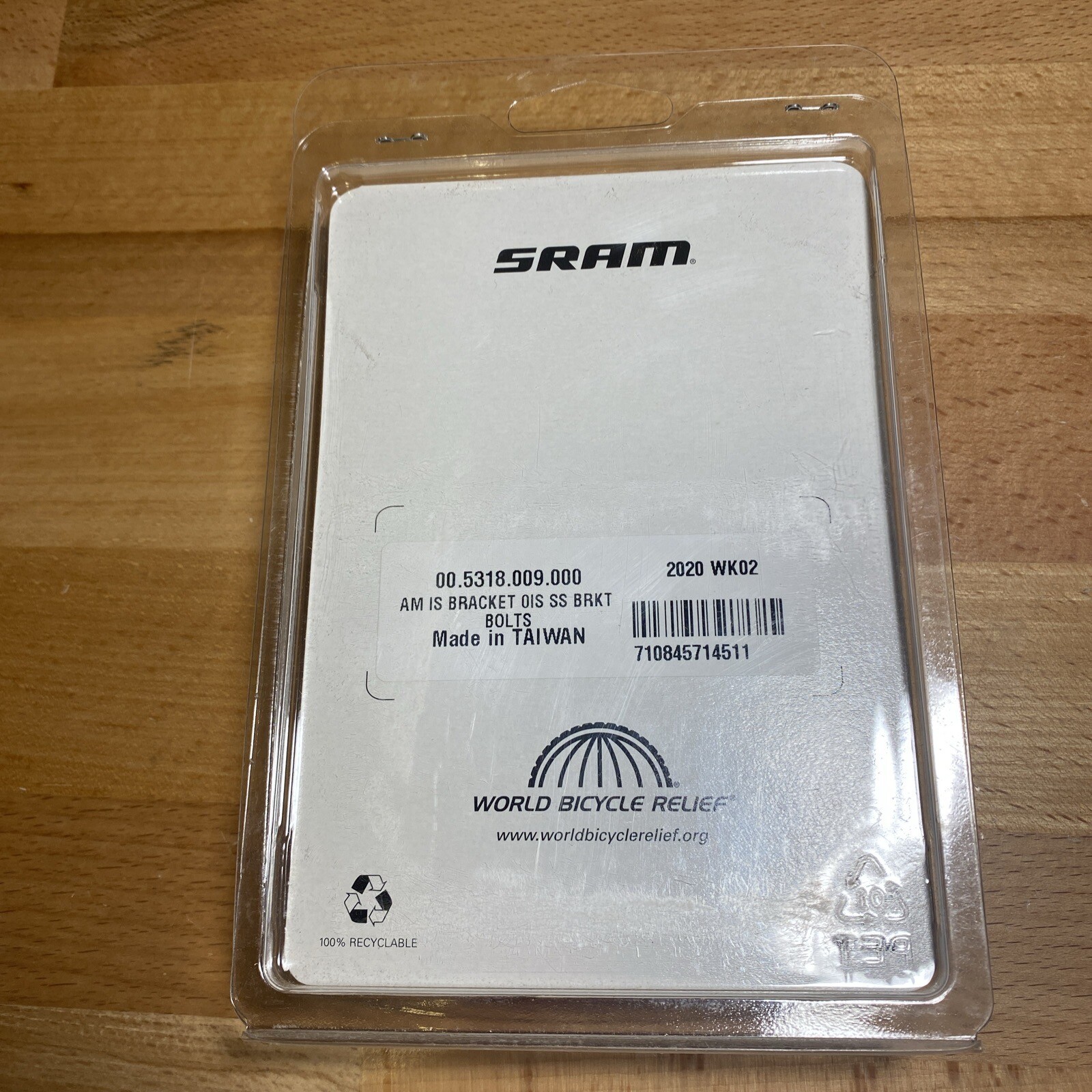 Avid/ SRAM 0mm IS Disc Brake Adaptor Fits 160mm Front and 140mm Rear Rotors