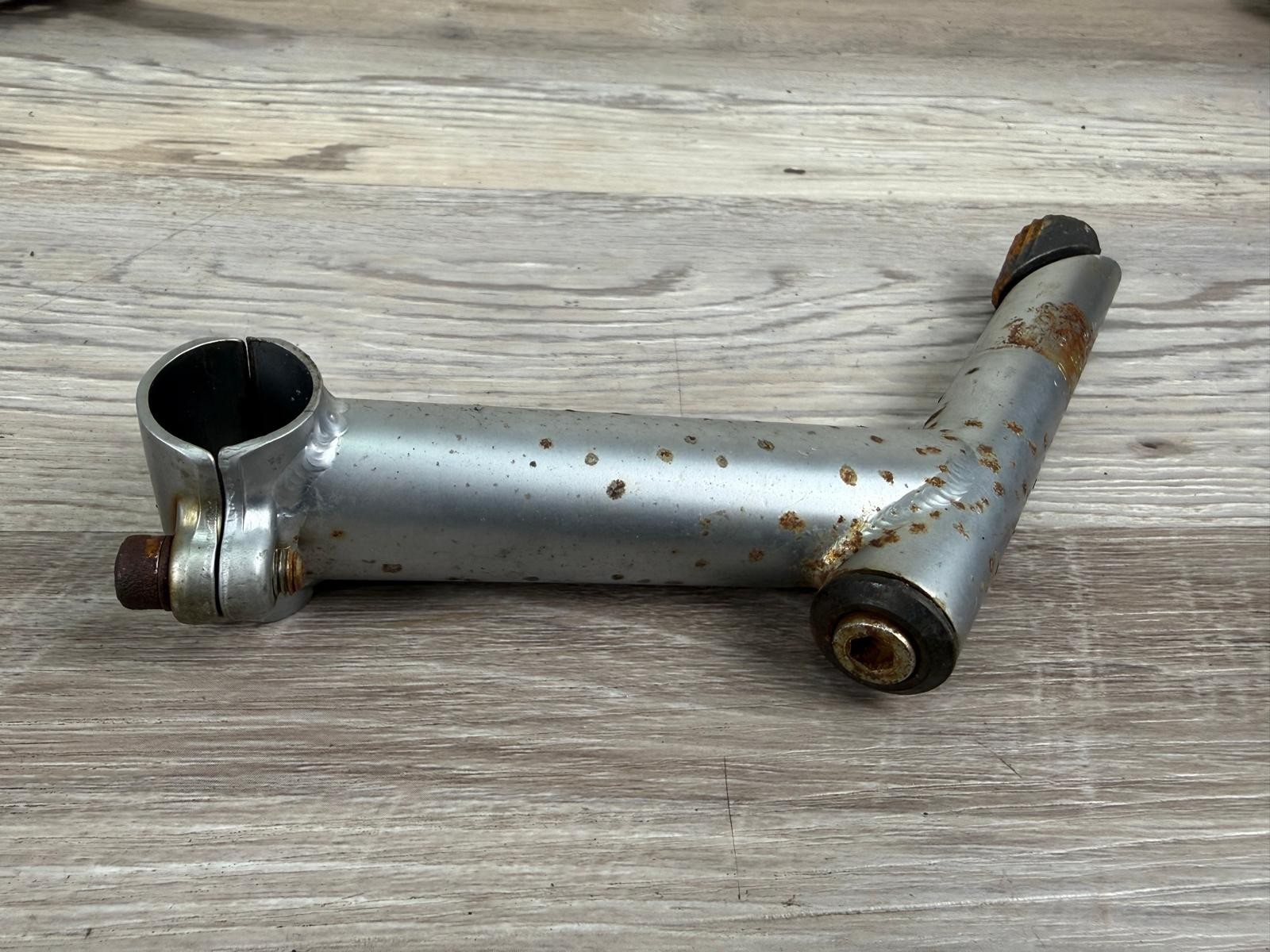 Vintage 110mm 25.4mm Clamp Steel Bicycle Stem / 22.2 mm Quill