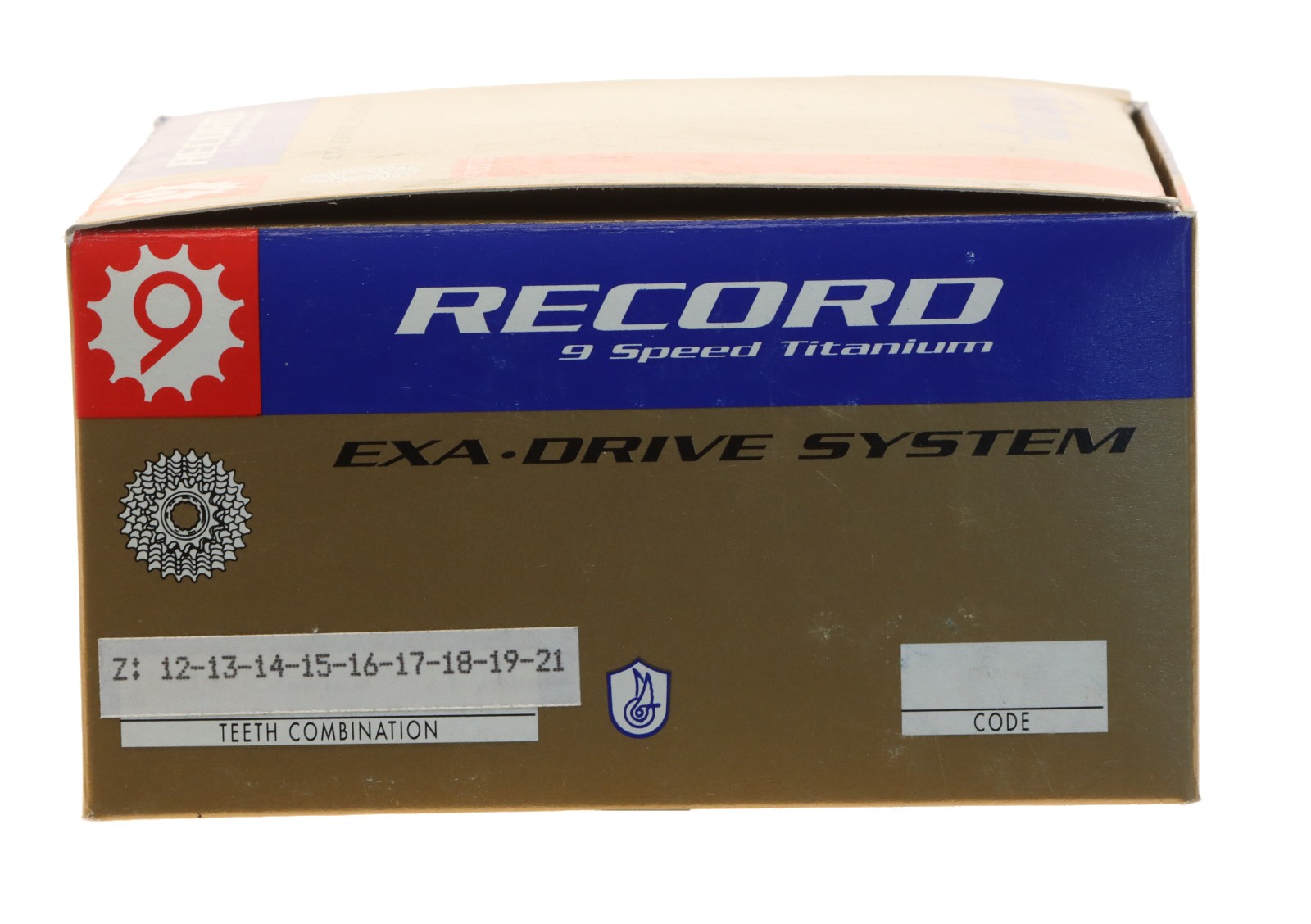 Campagnolo Record Titanium 9 Speed Cassette 12/21T Exa-Drive NOS NEW NIB