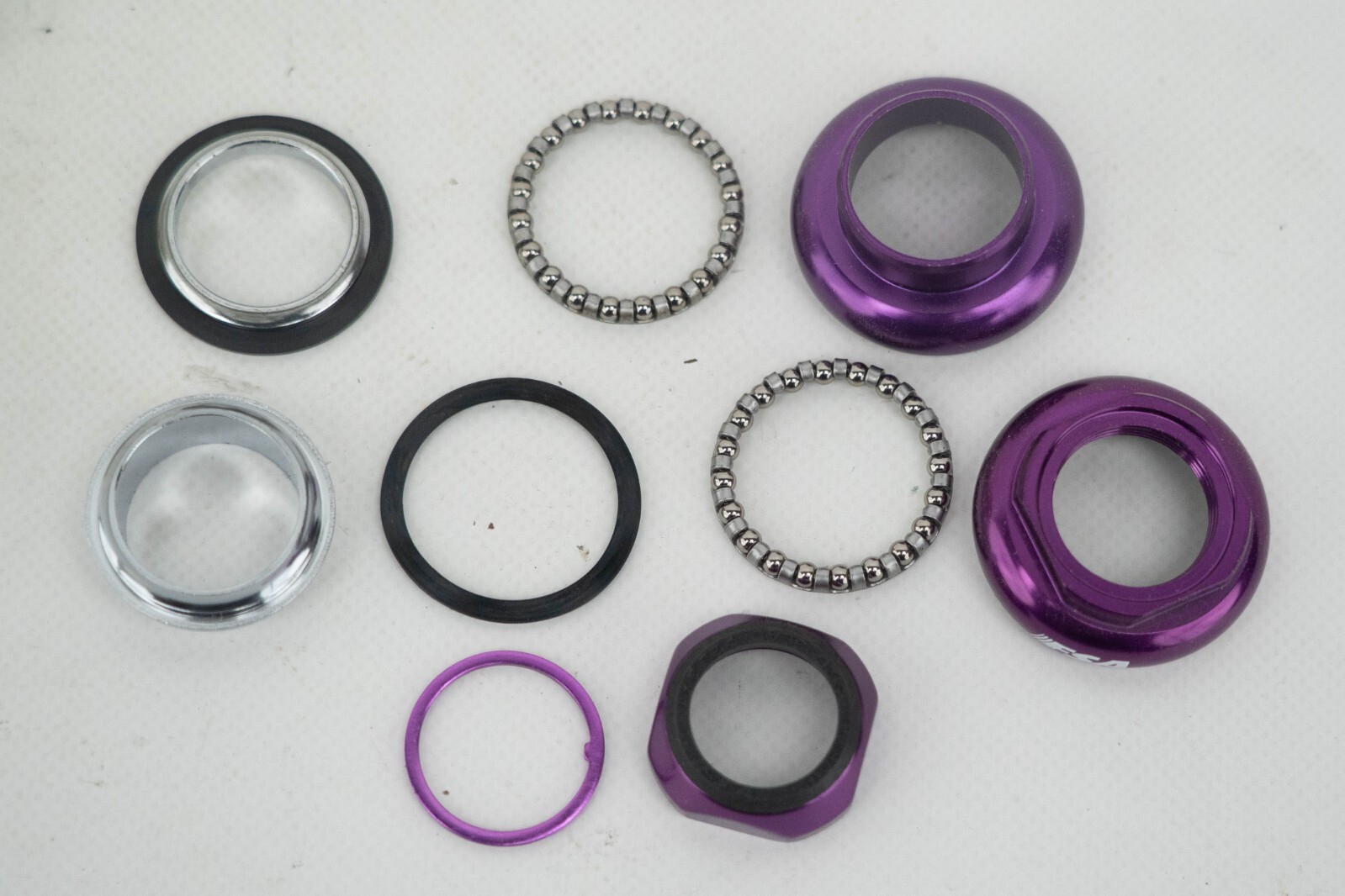 NOS FSA TH-365 PURPLE 1+1/8 INCHES HEADSET VINTAGE MTB MOUNTAIN BIKE THREADED