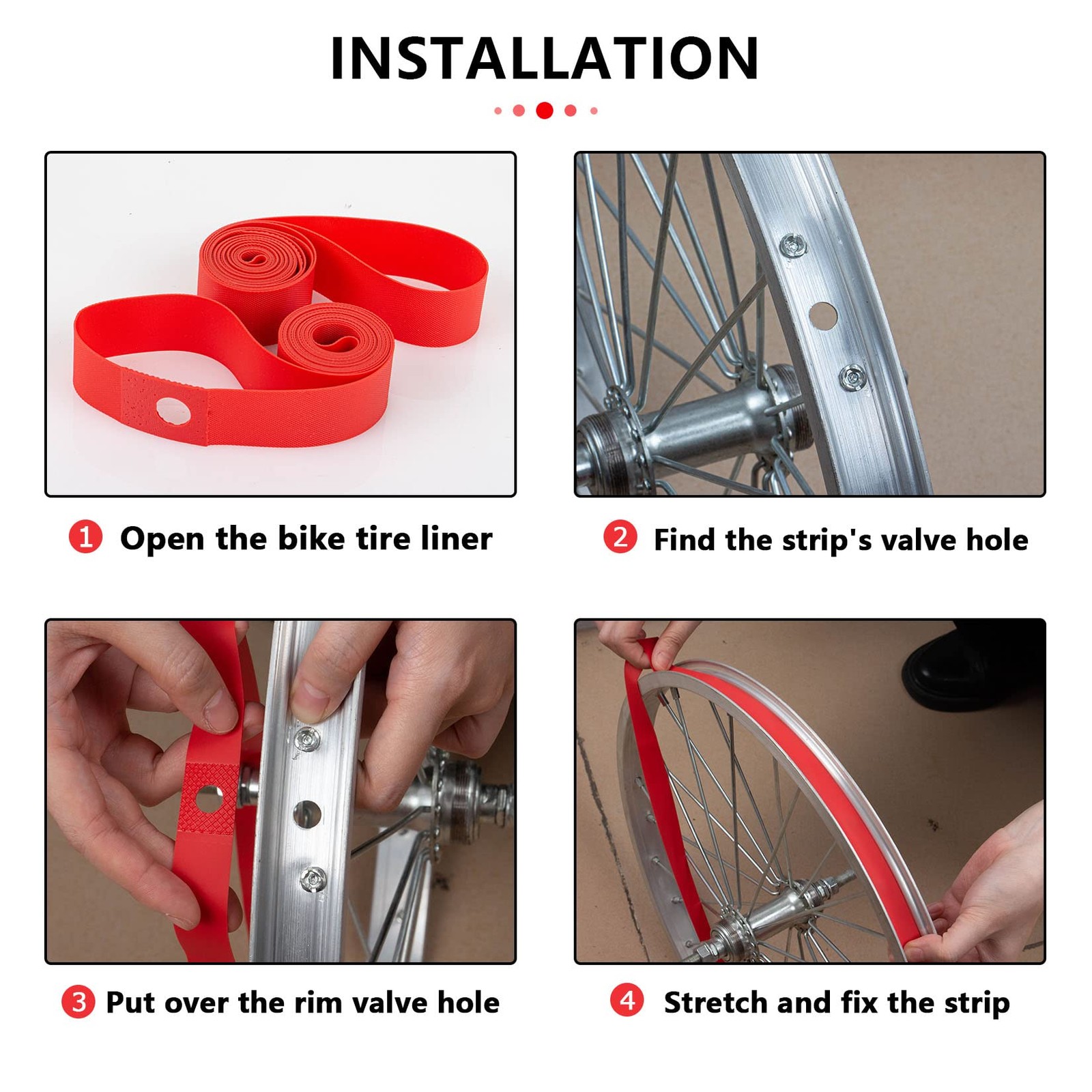Bike Rim Strips Bicycle Rim Tape 16 Inch 18mm 1 Pair