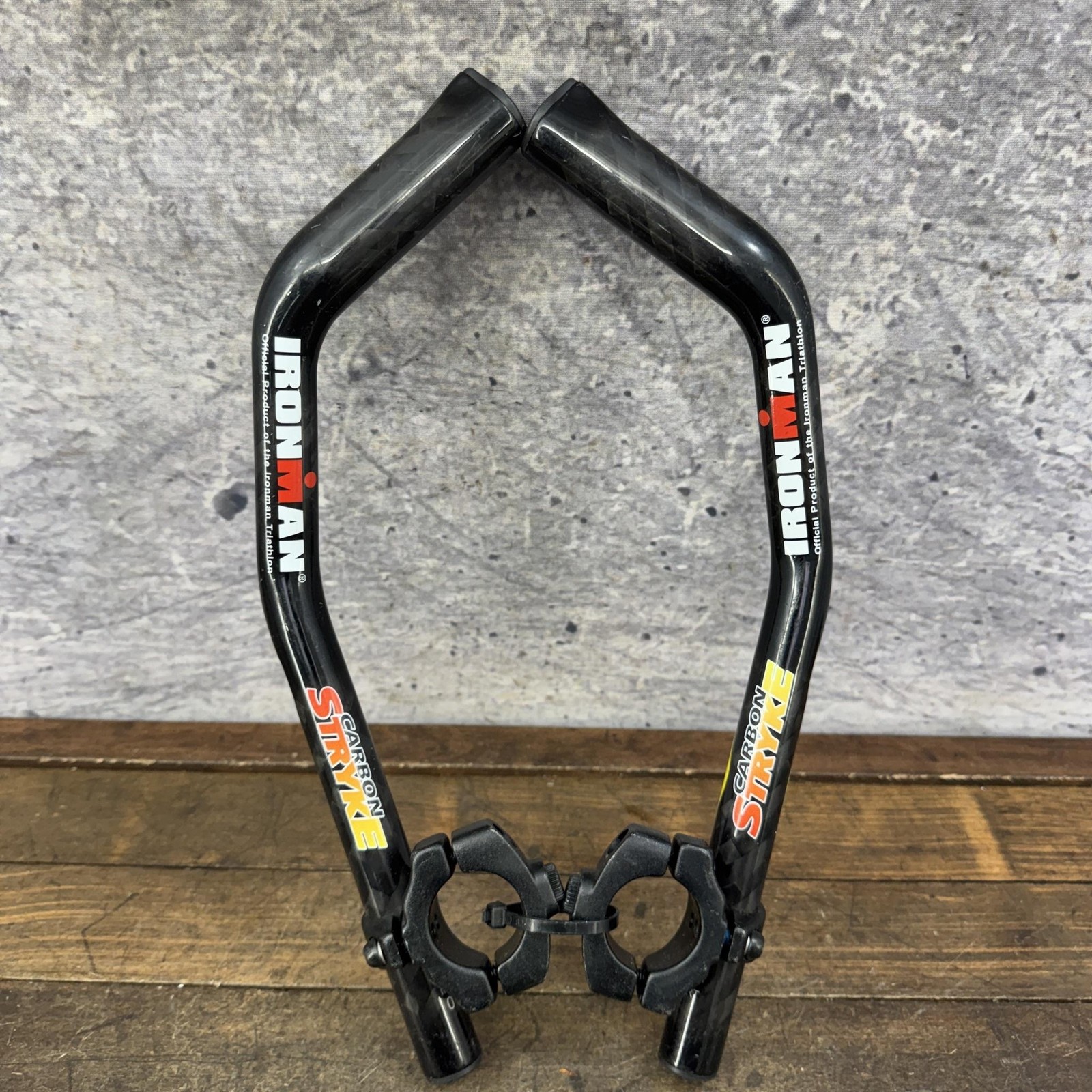 Profile Design Carbon Stryke Aerobar 31.8 Clamp Black Ironman TT Tri Bar Bike