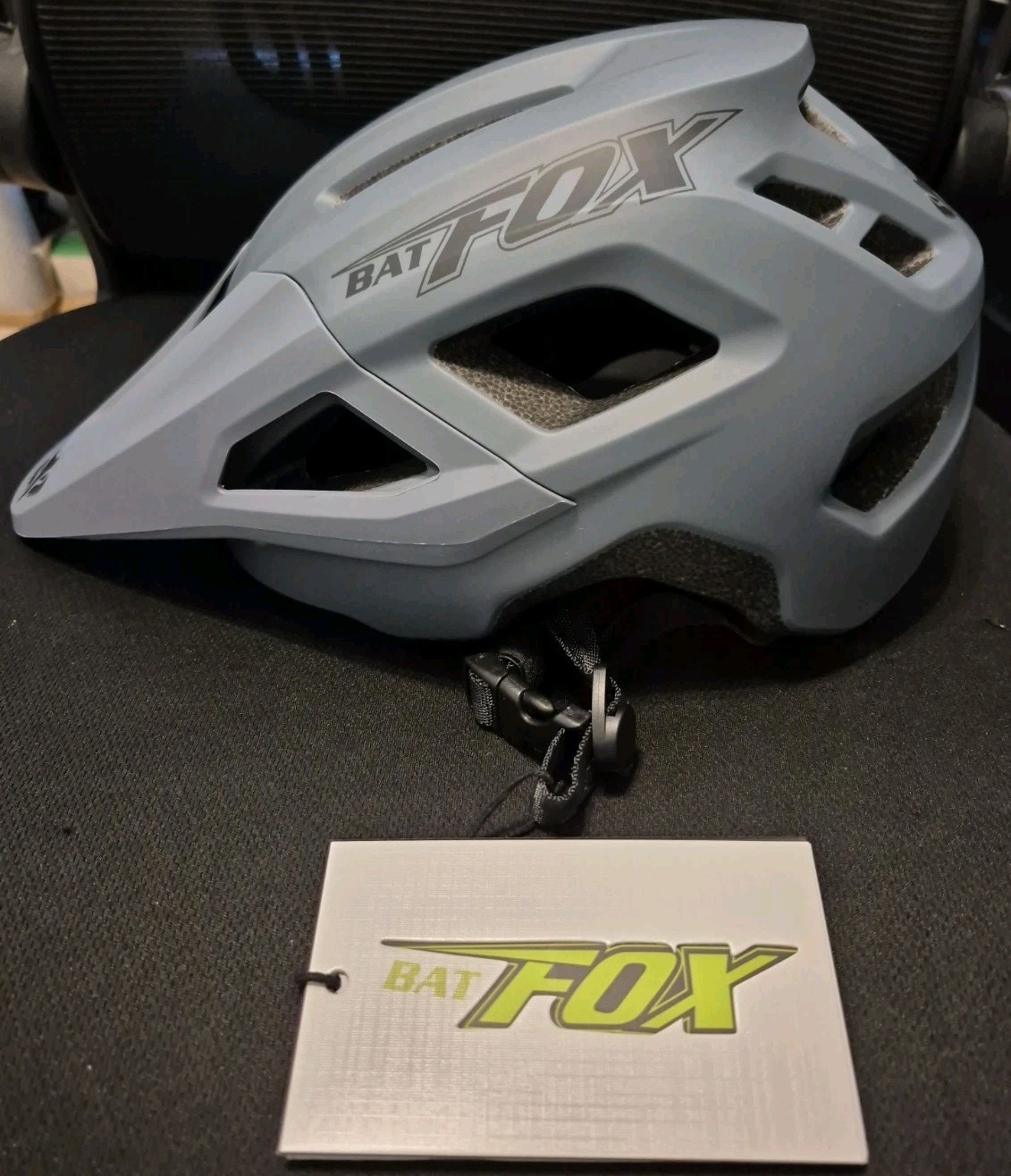 BATFOX MA057 Mountain Bike Helmet for Men & Women Cycling MTB – (LARGE – GRAY)