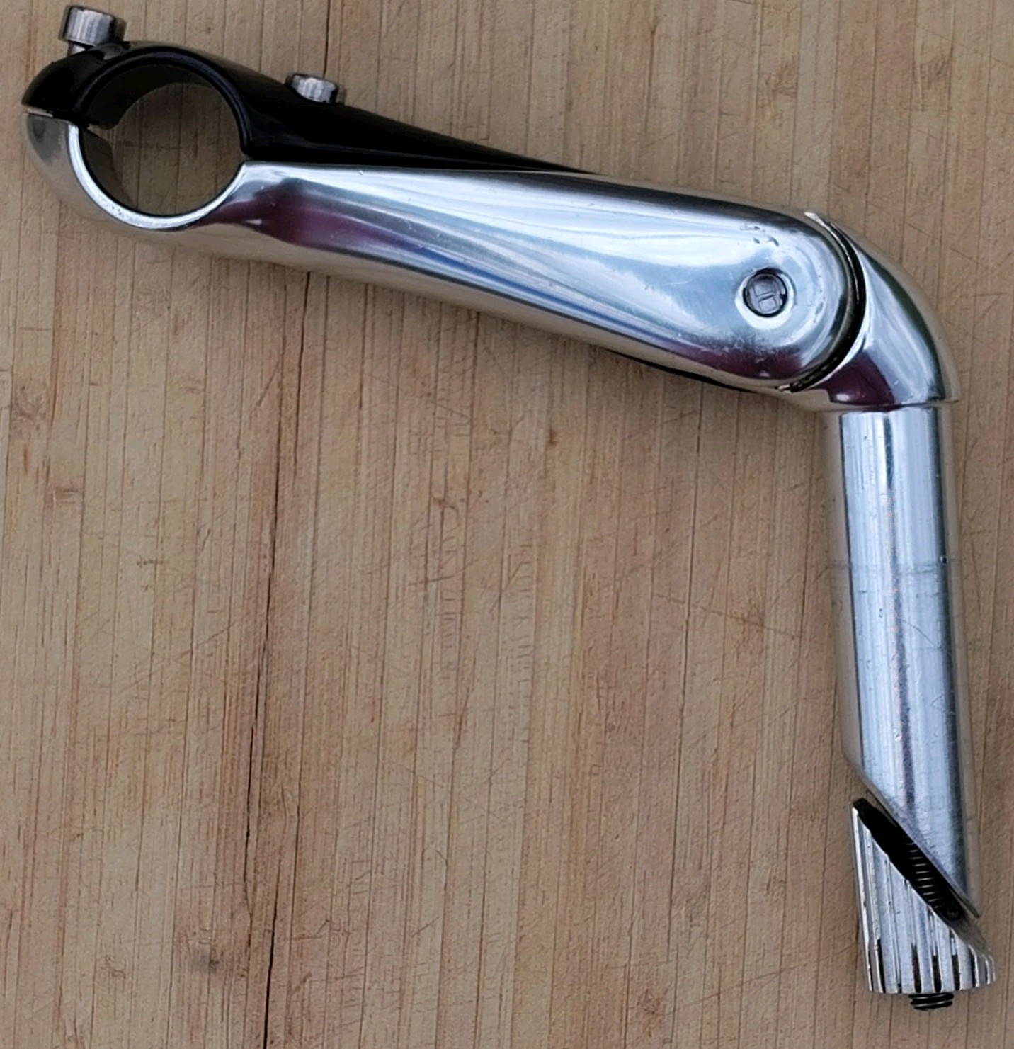 Giant EXT Pro NL Adjustable 22.2 quill stem 25.4 Clamp Black Silver EUC