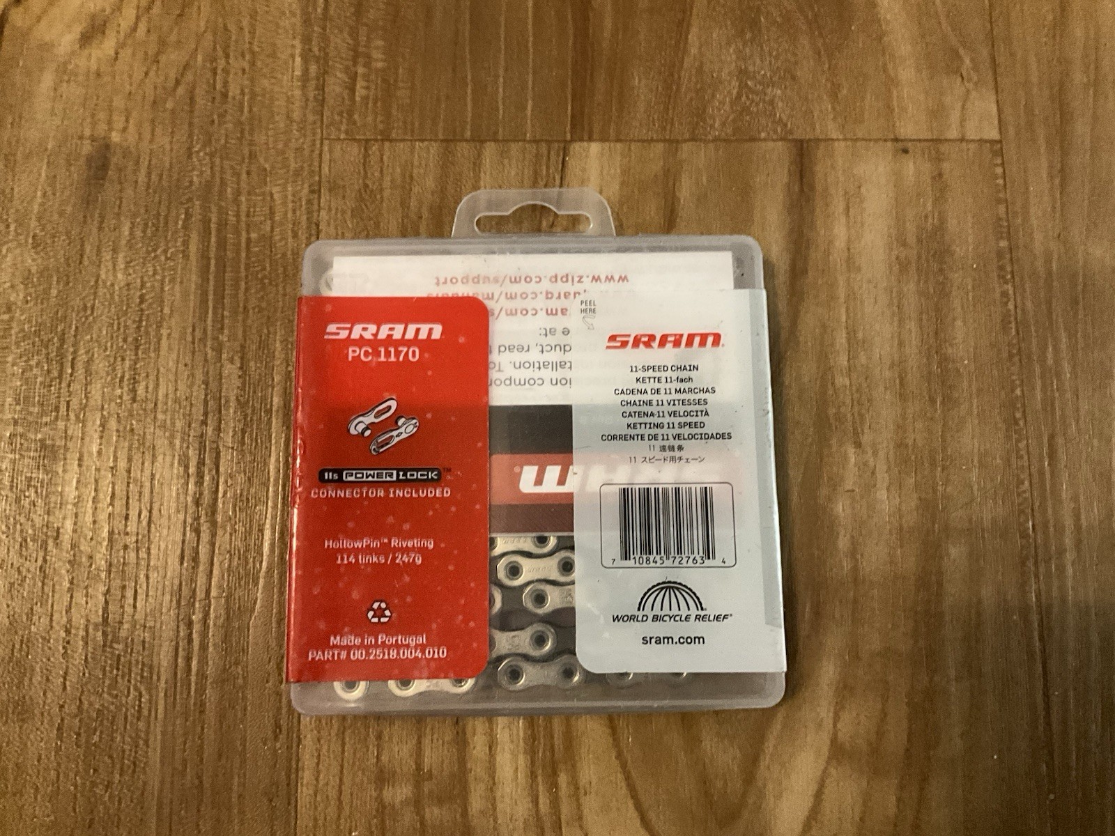 SRAM PC-1170 Chain – 11-Speed, 120 Links, Silver/Gray