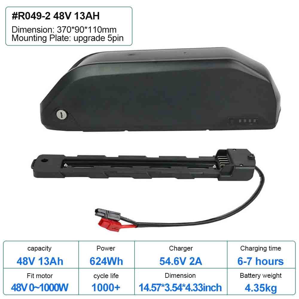 36V 48V 52V 60V 10Ah 20Ah 25Ah Ebike Battery Lithium Electric Bicycle Battery