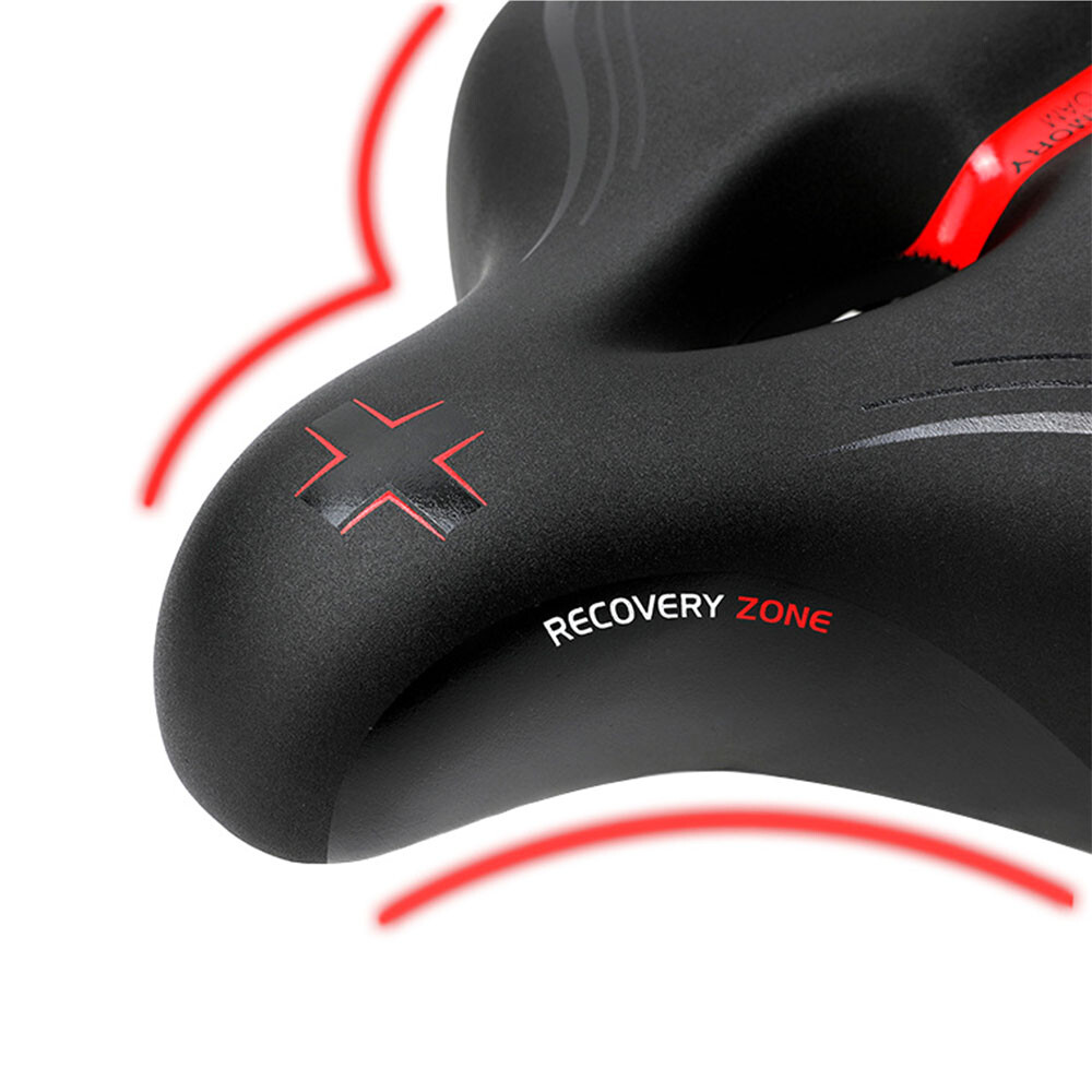 Bike Saddle Hollow Comfort Wide Big Bum Soft Gel Pad Oversize Air Cushion