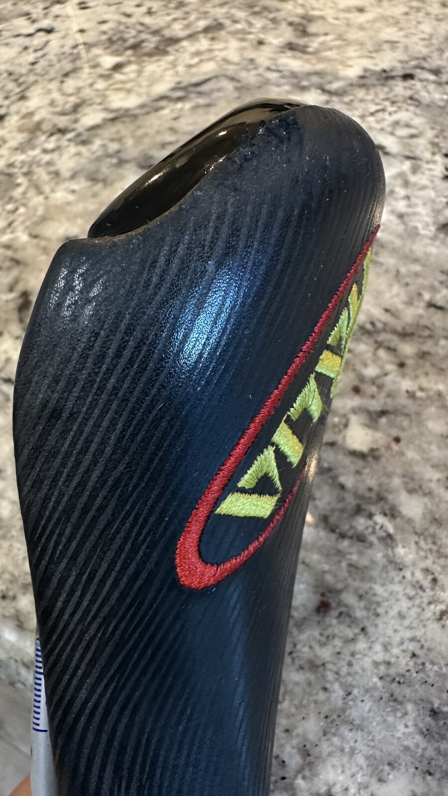 1999 Selle Italia Turbomatic 3 Black Leather Manganese Rail Saddle,Used Vintage