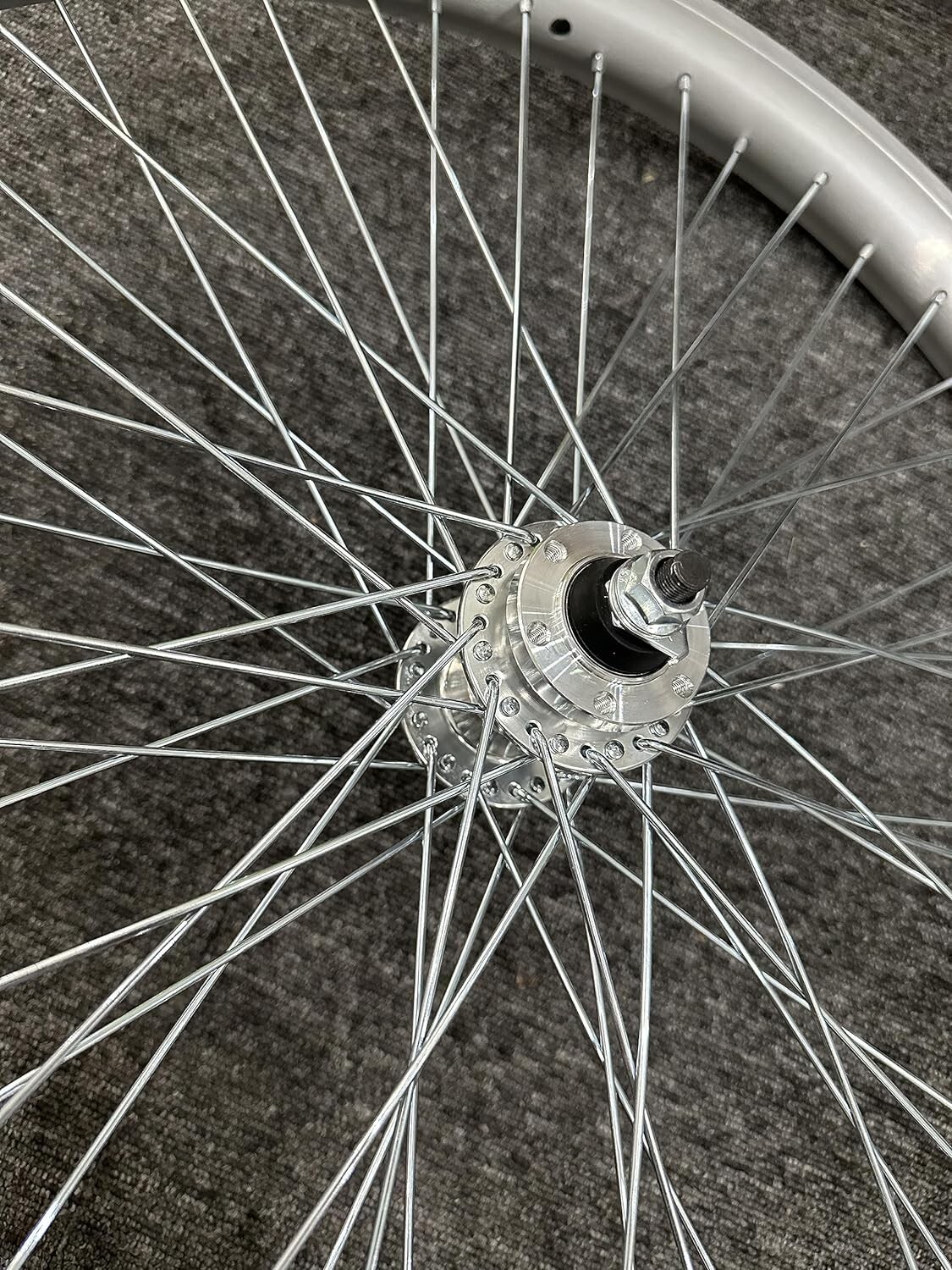 26*3.5″ Spoke Wheelset, Double Layer Alum Rim, 26″ Fat Tire Fork & Headset