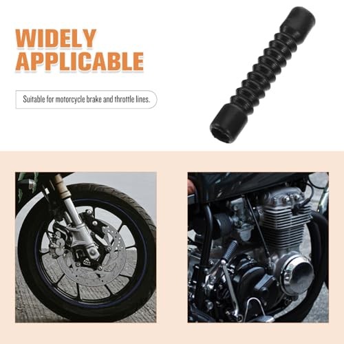 Motorcycle Brake Cable Dust Covers 10Pcs 1.65 Inch Rubber Protection Sleeves