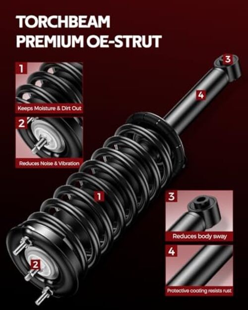 Front Suspension Struts and Shocks Absorber Complete Assembly Fit For 2010