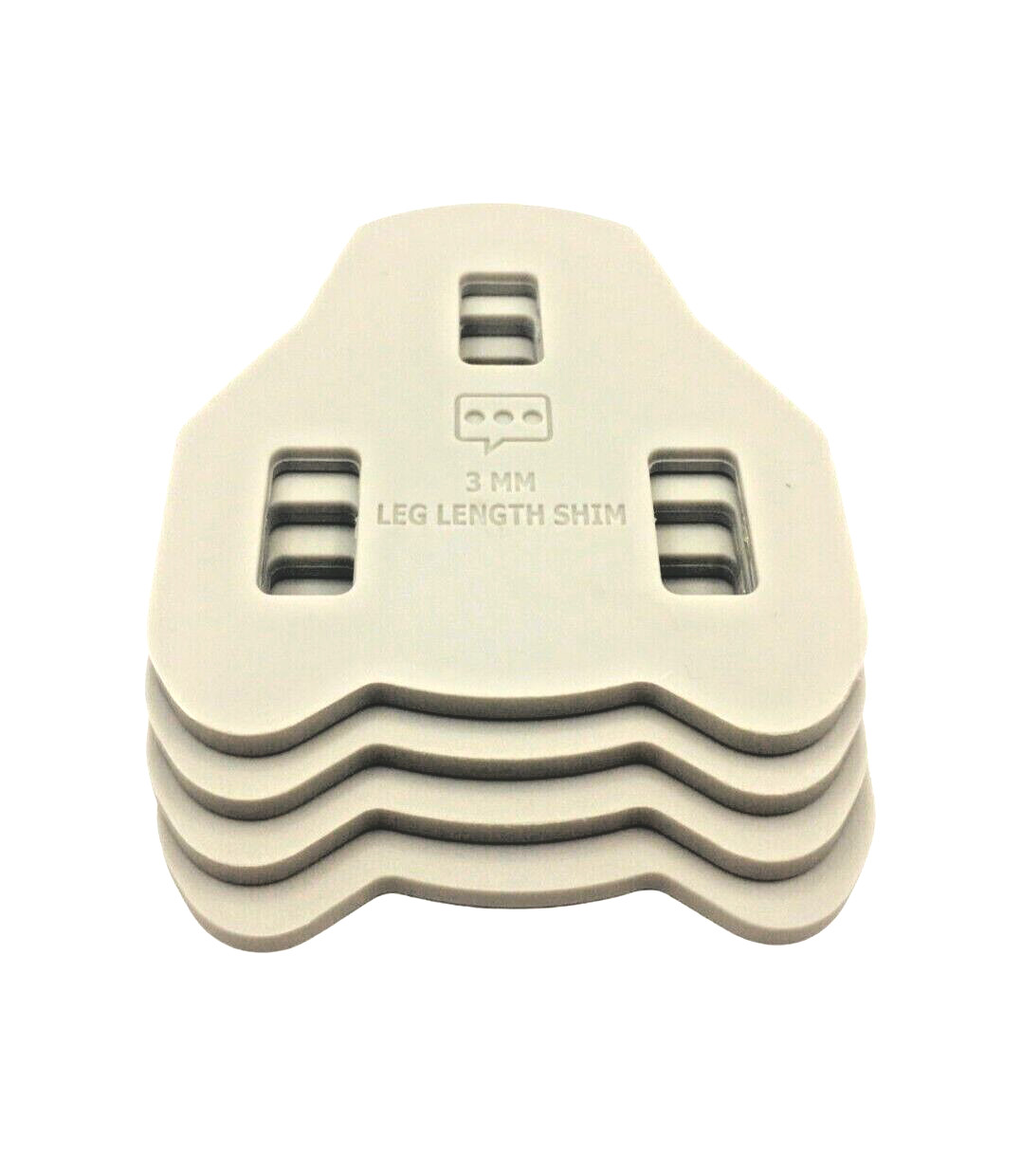 3mm Universal Leg Length Bicycle Pedal Cleat Shims 4 pack by Bicycle Fit