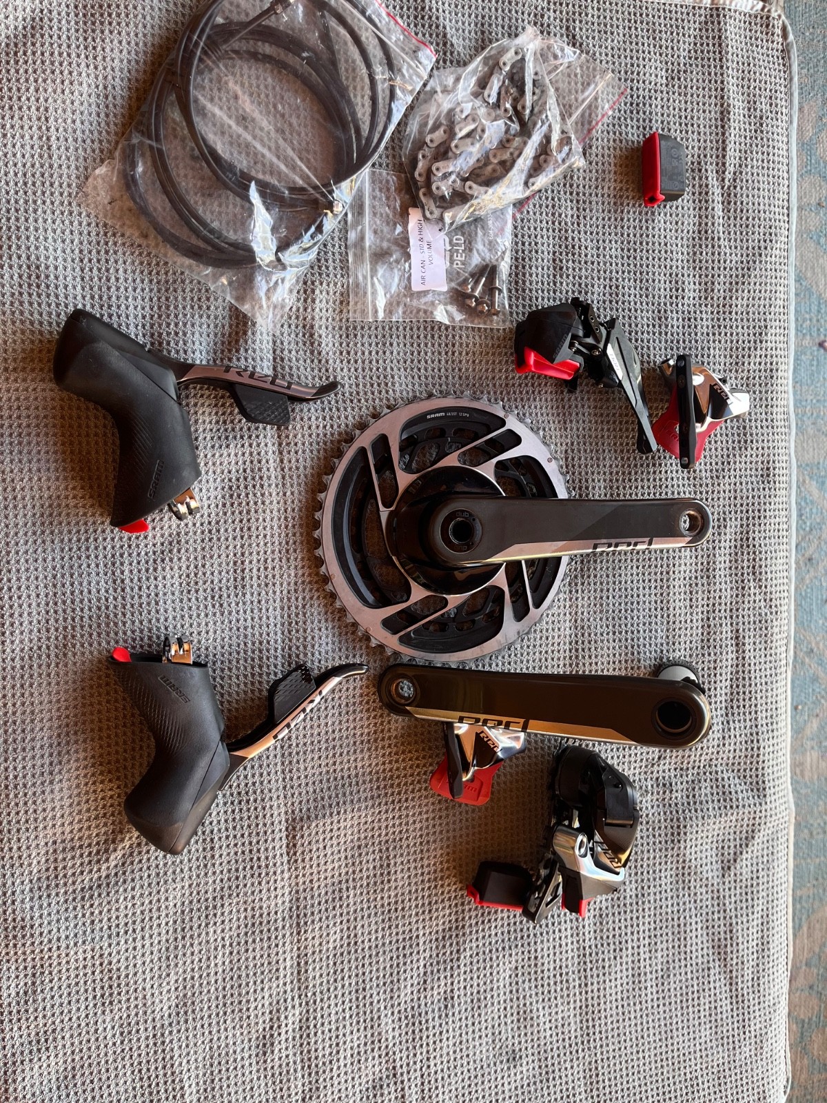 sram red axs groupset 2×12 Road Bike 175 Crank. Lightly used. Less than 4000 mi