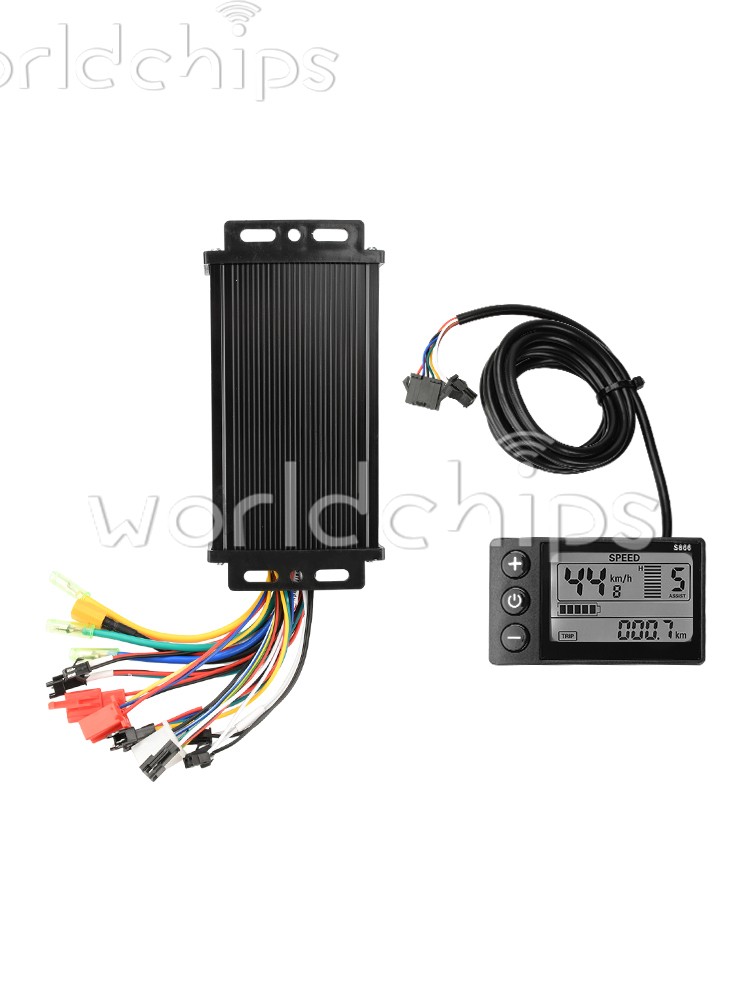 36V 48V 64V 40A 30A 20A Brushless Motor Controller E-Bike S866 LCD Display Meter