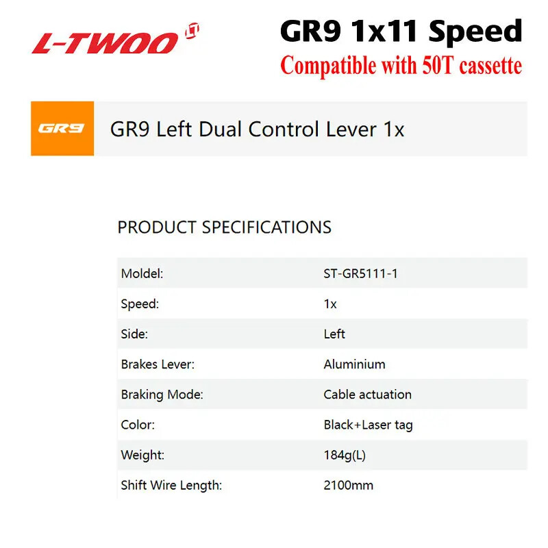 LTWOO GR9 1×11 Speed Gravel Cyclocross Bike Groupset Shifter Rear Derailleurs