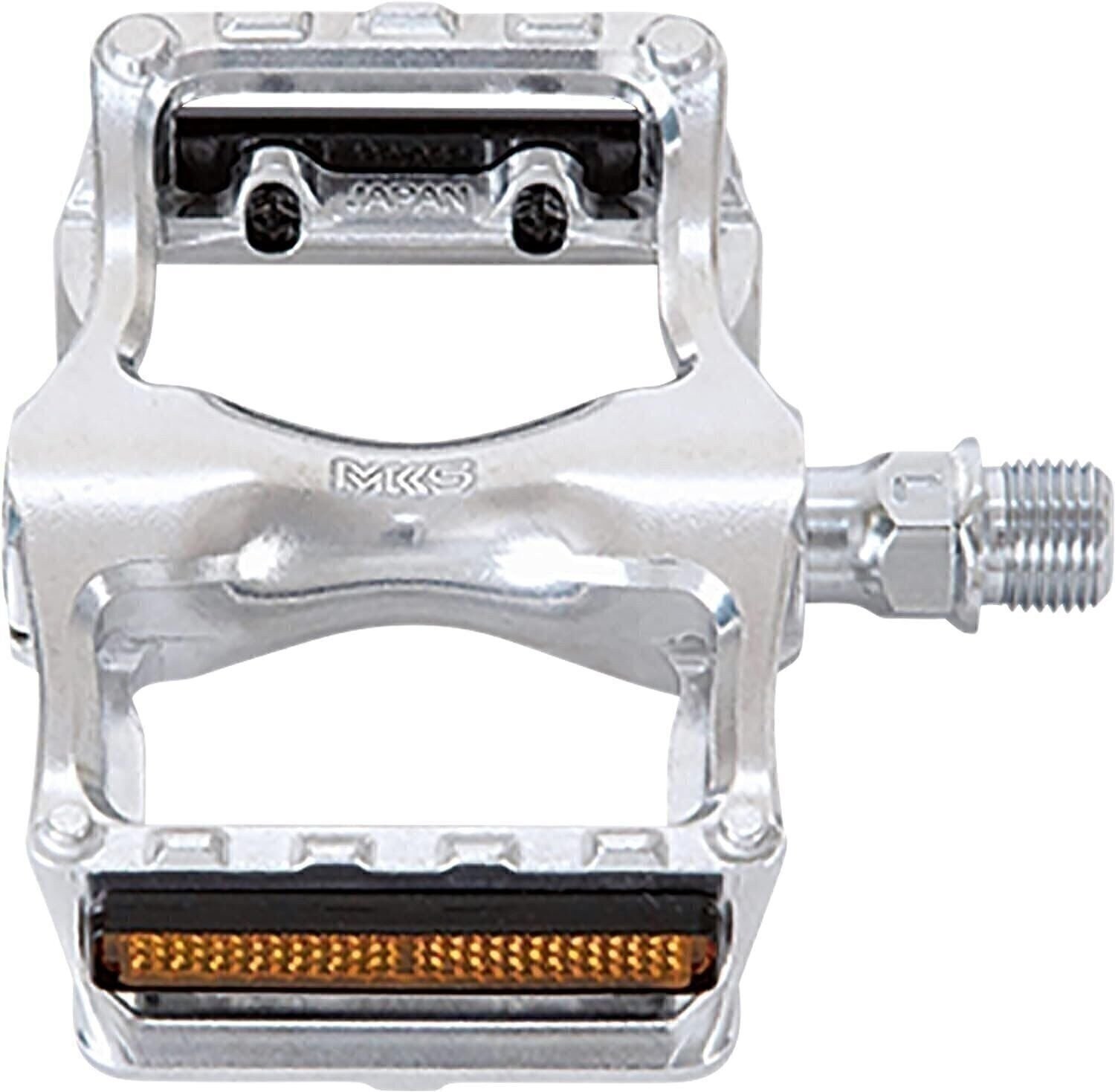 MKS (Mikashima Seisakusho) Seahorse Silver Pedal