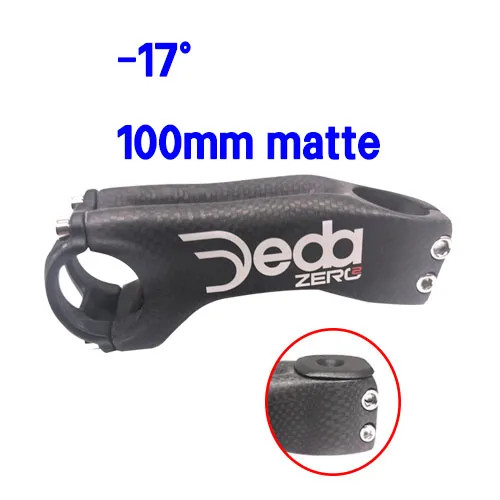 -17°/-10° Degree Mountain Road Bike Carbon Stem 60-120MM 28.6mm/31.8mm Stem Part