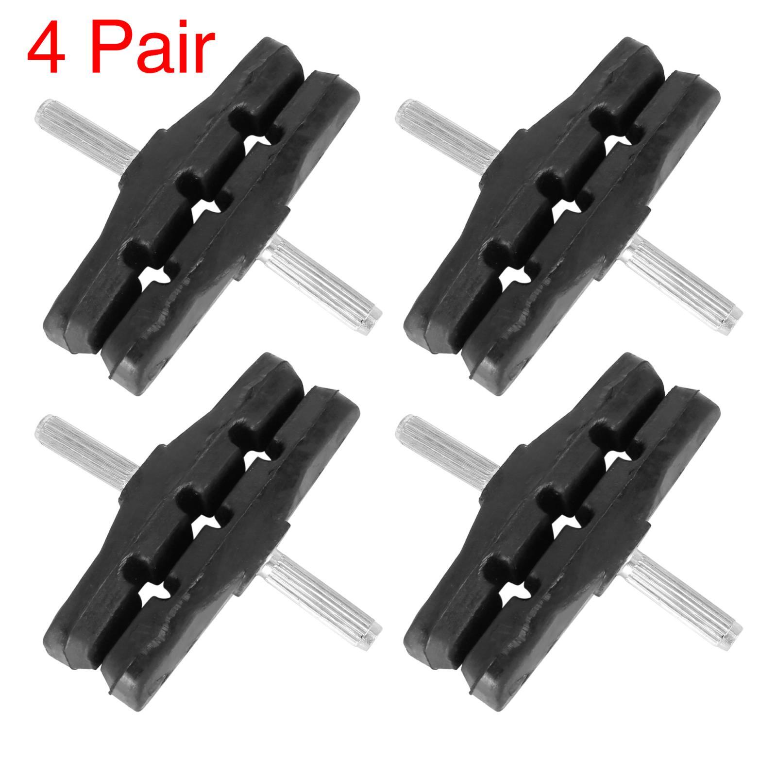 4 Pair Cantilever Bike Brake Pads Threadless Post Mountain Bike MTB 70mm Black