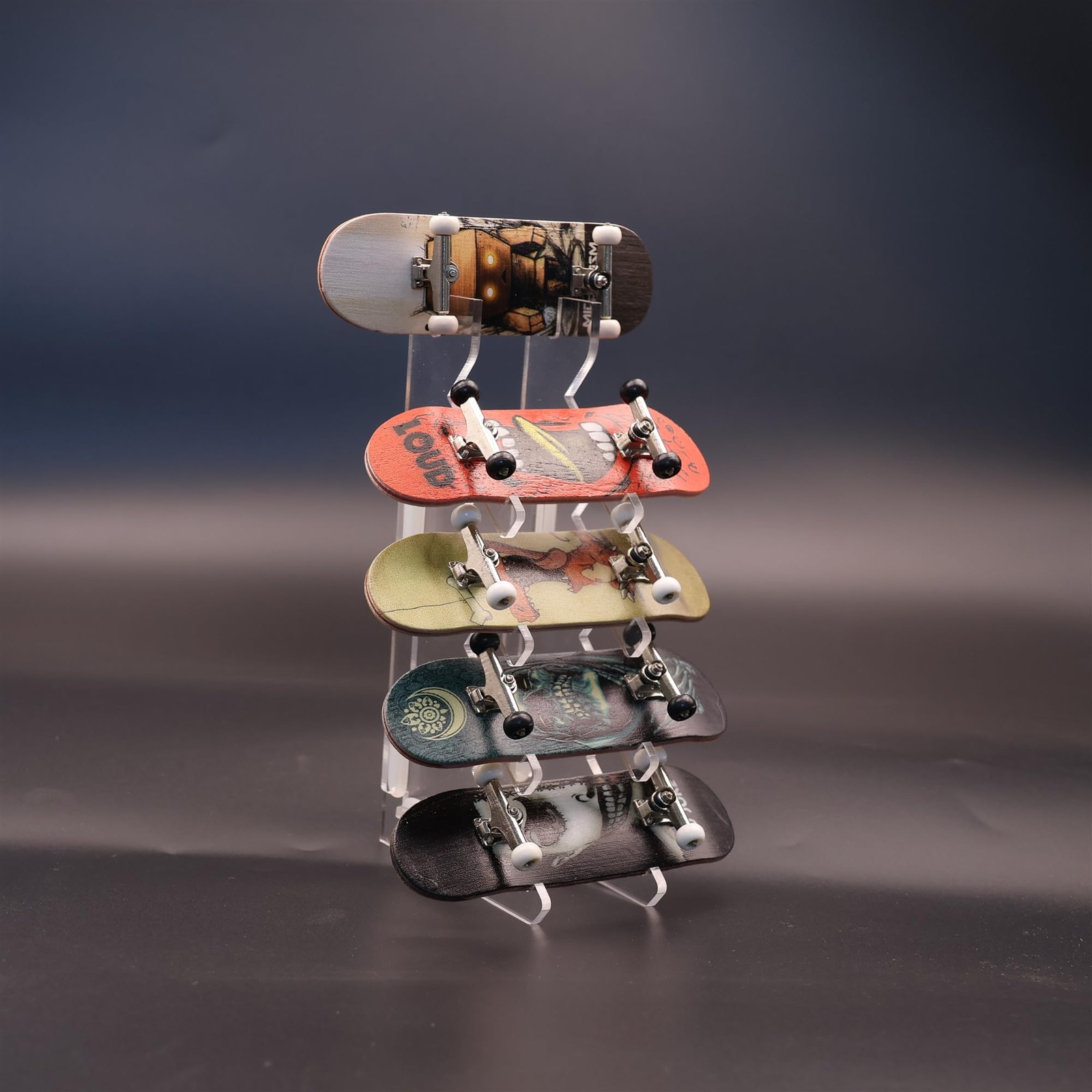 Fingerboard Display Rack,Pro Finger Skateboard Storage Stand,Transparent Acry…