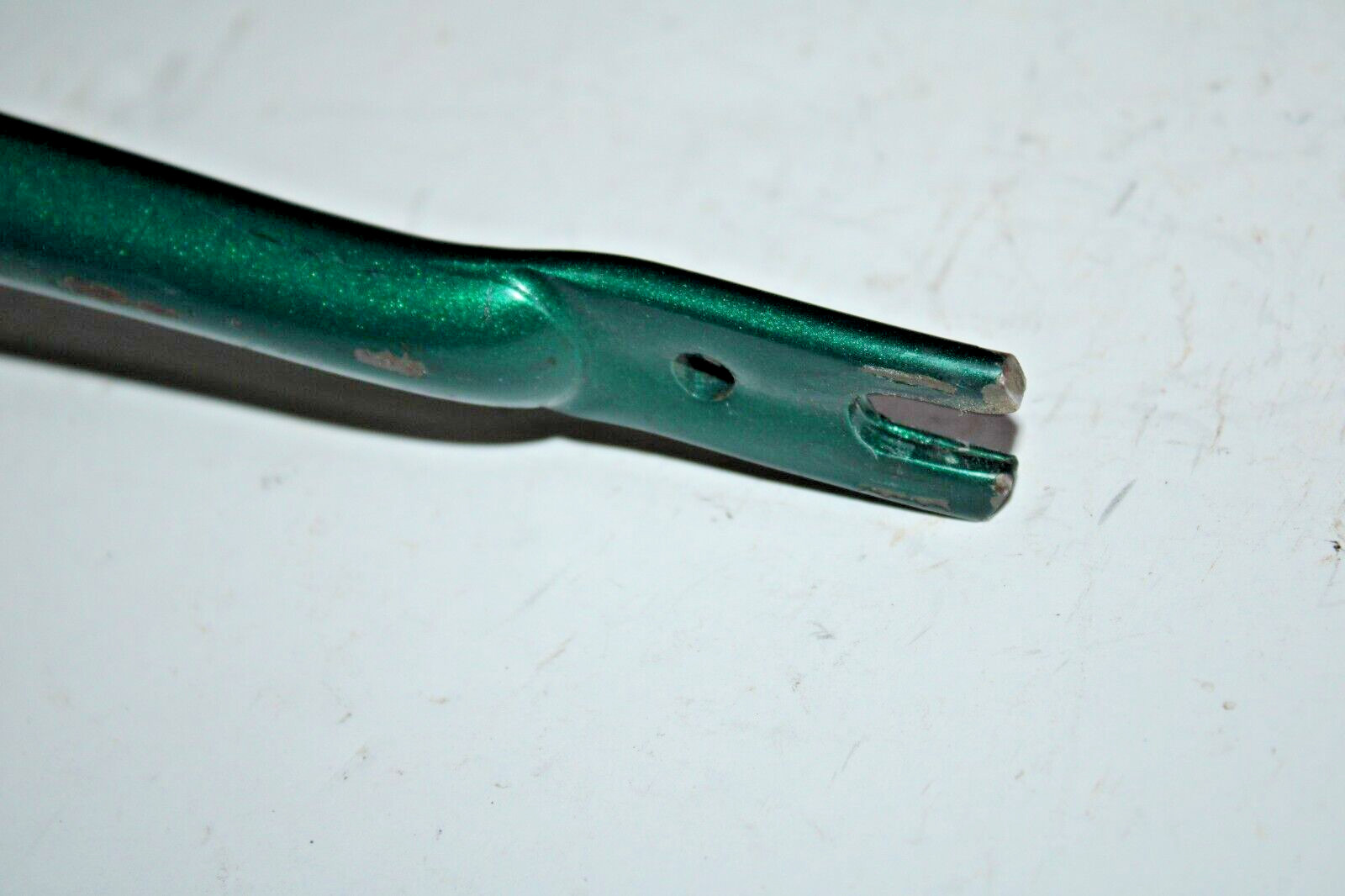 Vintage Touring Road Bike Fork 1″ Threaded 170mm Green Steel Hybrid USA Shipper
