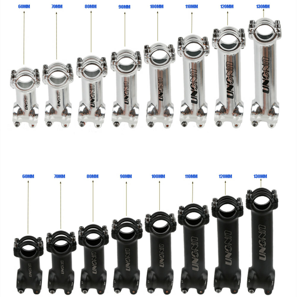 1PCS UNO Bicycle Stem ultralight Bike Stem Racing 28.6*25.4 7degrees 60-130MM