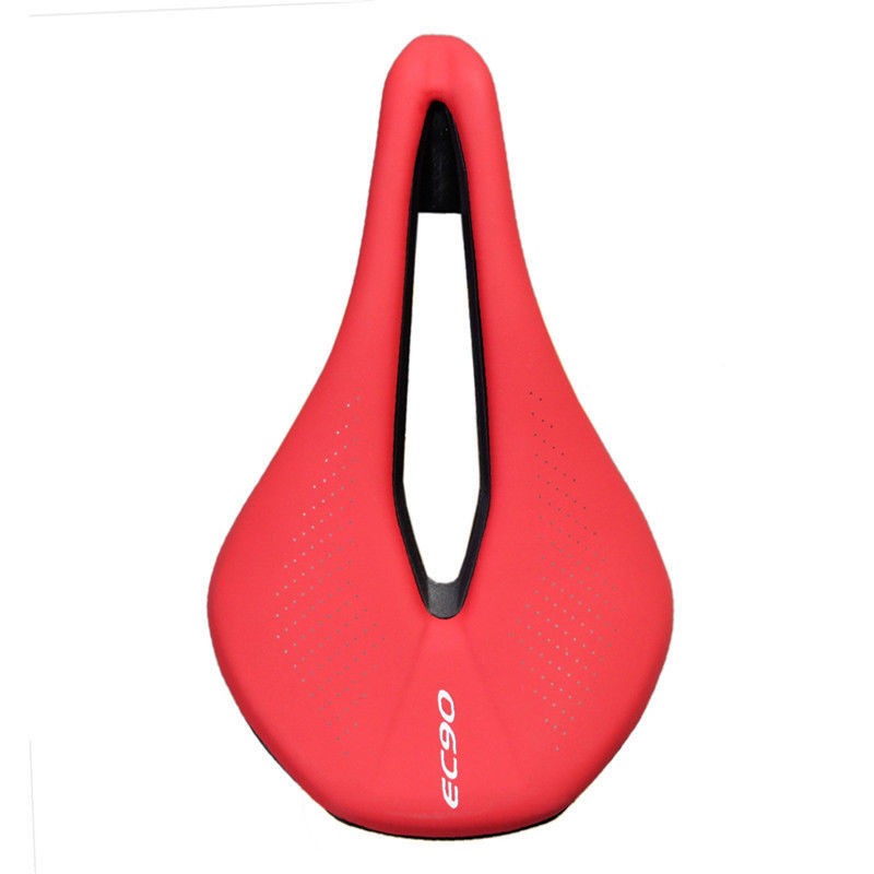 For EC90 MTB Road Bike Gel Leather Saddle Seat Carbon Fiber Seatpost Clamp