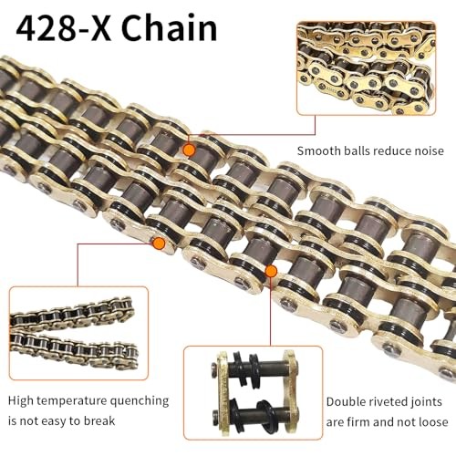 with Connecting Master Link for 125cc 150cc 200cc 106 Links 428 X-Ring Chain