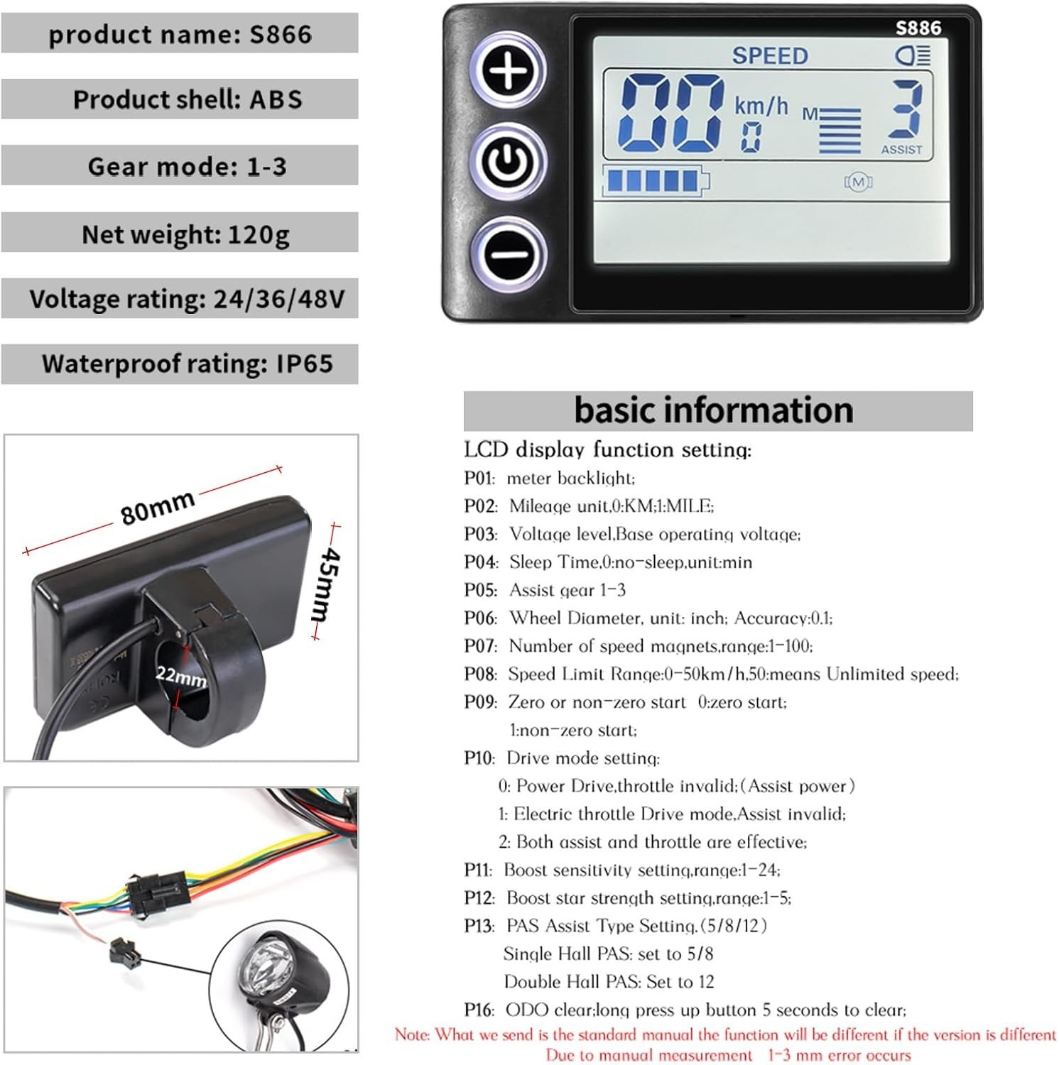 24V 36V 48V Ebike Controller Kit 500W 25A Brushless Motor Controller and Ebik…
