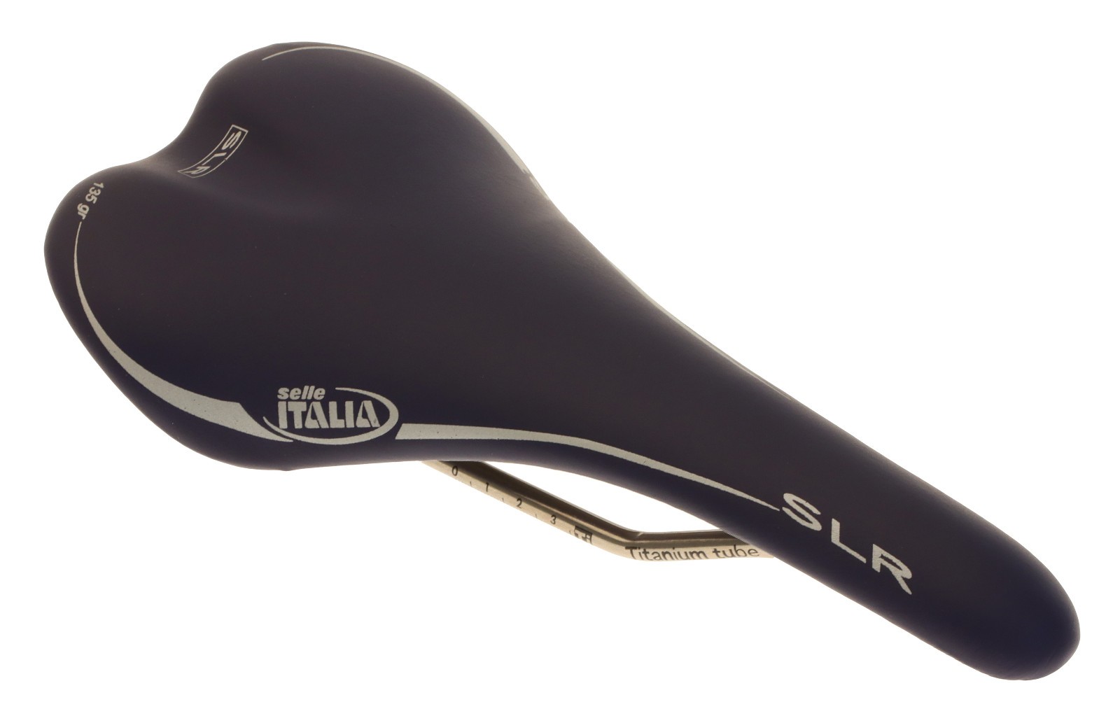 Selle Italia SLR Saddle Carbon Fiber Titanium Rails Blue Leather NIB NOS NEW