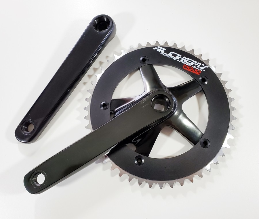 MOJO ALCHEMY CRANKSET – Fixed Gear Track – 170mm BLACK – 49T