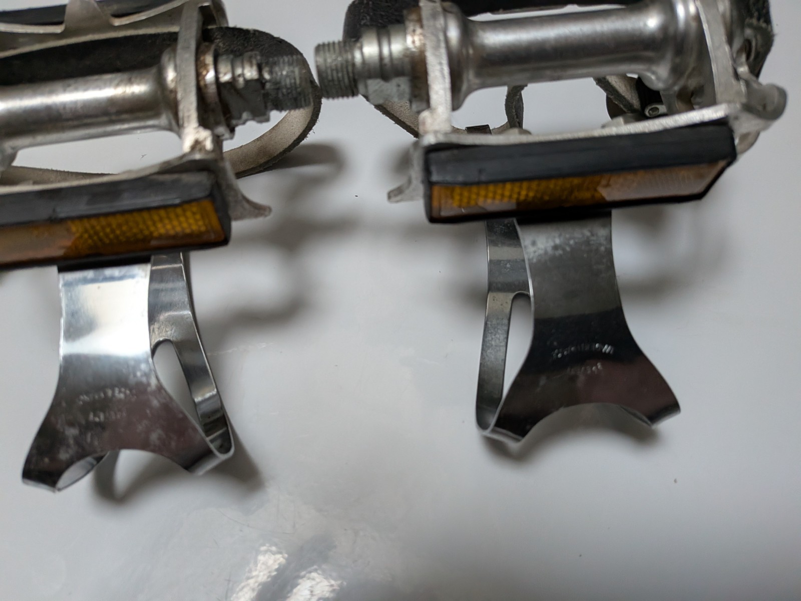 Vintage Bike, Maillard Pedals W/Clips and Straps 1983 Gitane, Made in France