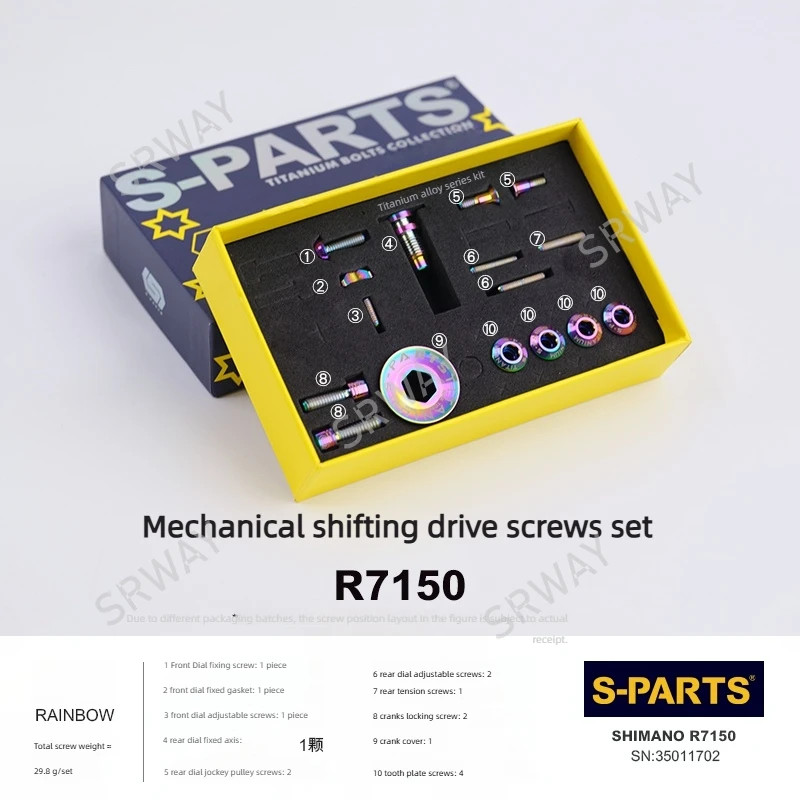 Titanium Road bike alloy screws mechanical shifting drive UT R7000 R7100 R7150