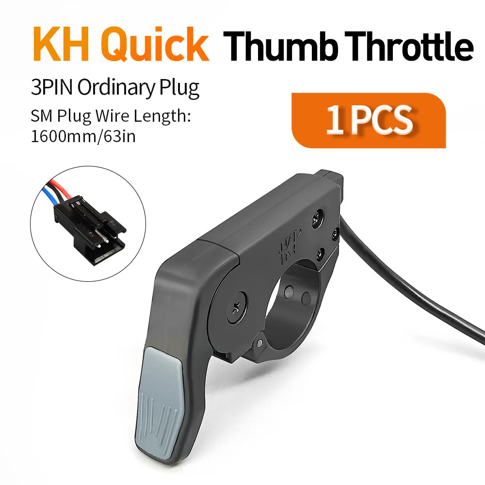 Ebike Thumb Throttle Quick Disassembly Left/Right Hand Finger Throttle 24/36/48V