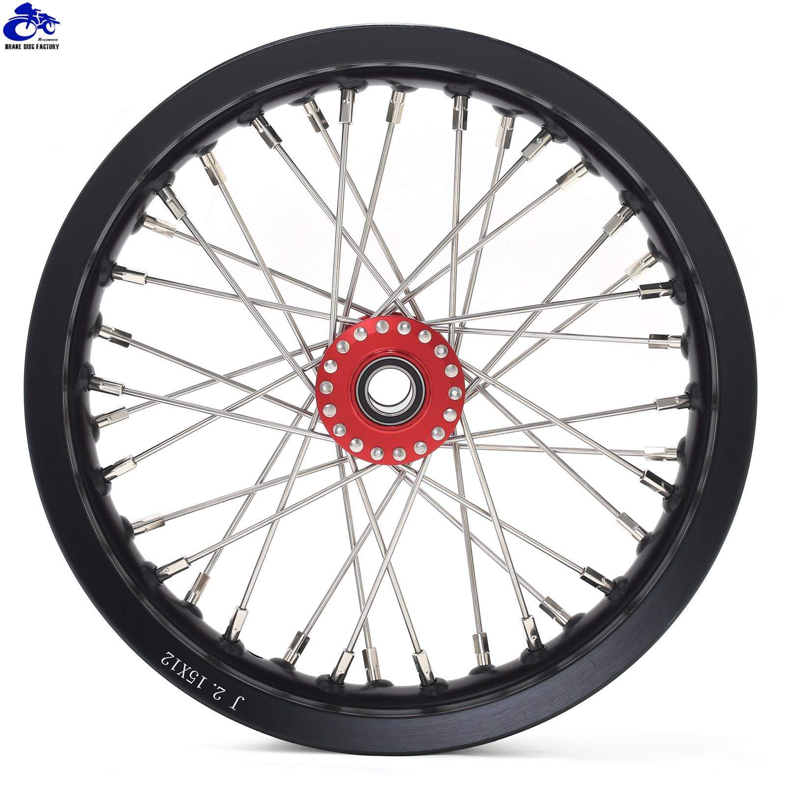 Supermoto 12″x2.15″ Spoked Front Rear Wheels Rims Hubs For SUR RON Light Bee LBX