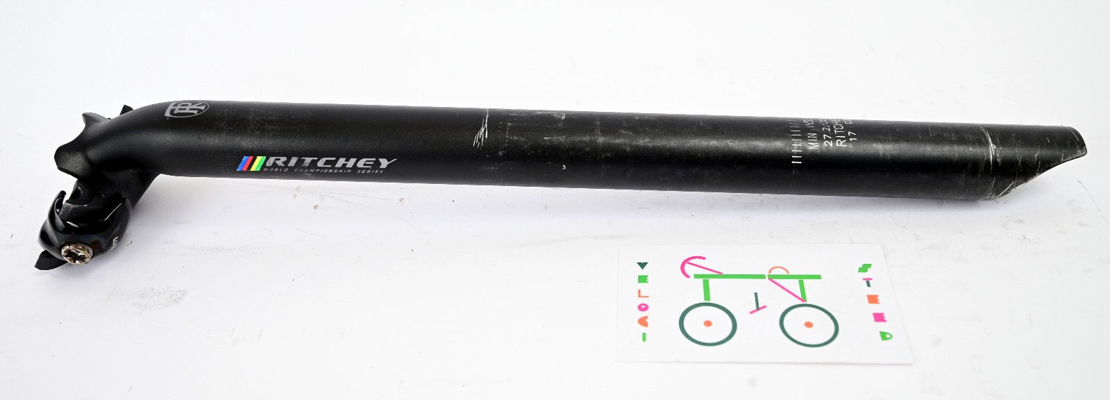Ritchey WCS Seatpost 27.2mm 350mm 20mm Offset Black Road Gravel Bike Seat Post
