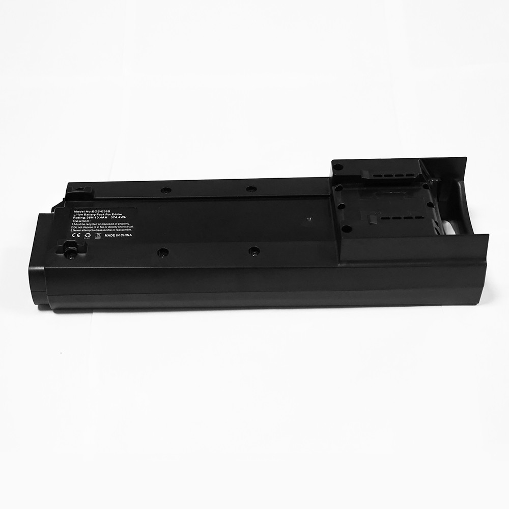 New BOSCH Ebike Battery 36V 10.4Ah BOS-E36B Lithium for Electric Bicycle Black