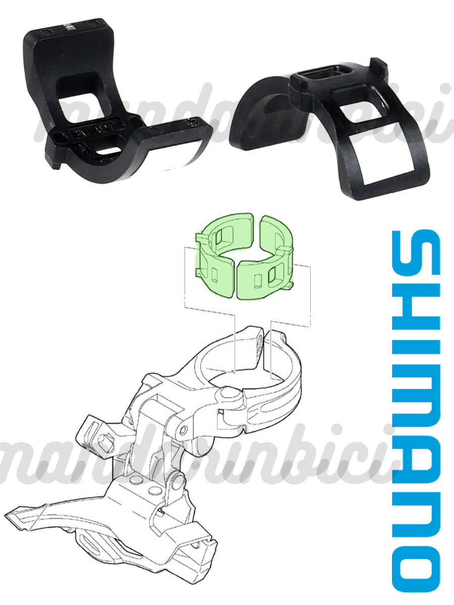 Shimano Clamp Band Adapters 34.9 mm 28.6 mm for Front Derailleur Mount NEW
