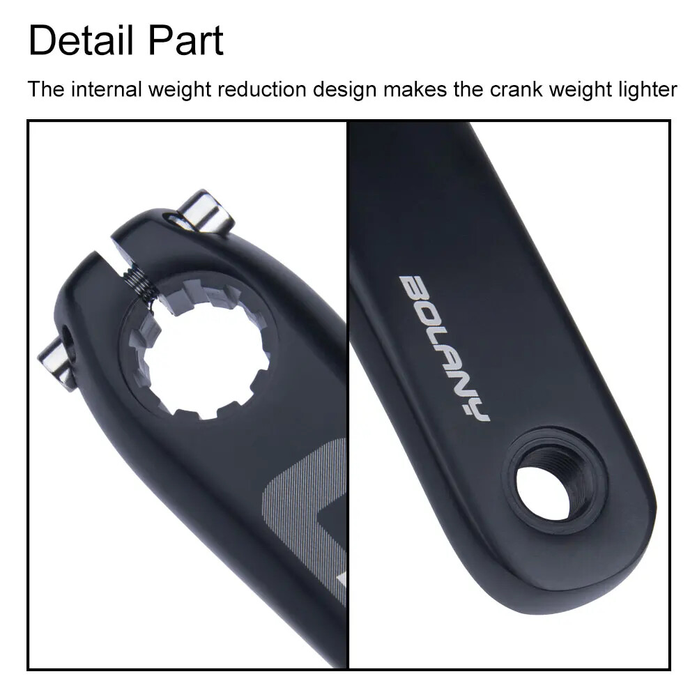 Gravel Bicycle Crankset Hollow Integrated 170mm Crank 96BCD 42T Single Chainring