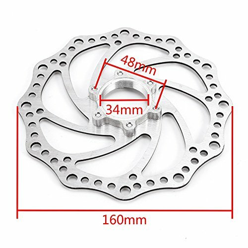 BlueSunshine Front and Back Disk Brake Kit – 160mm For 80cc Gas Motorized