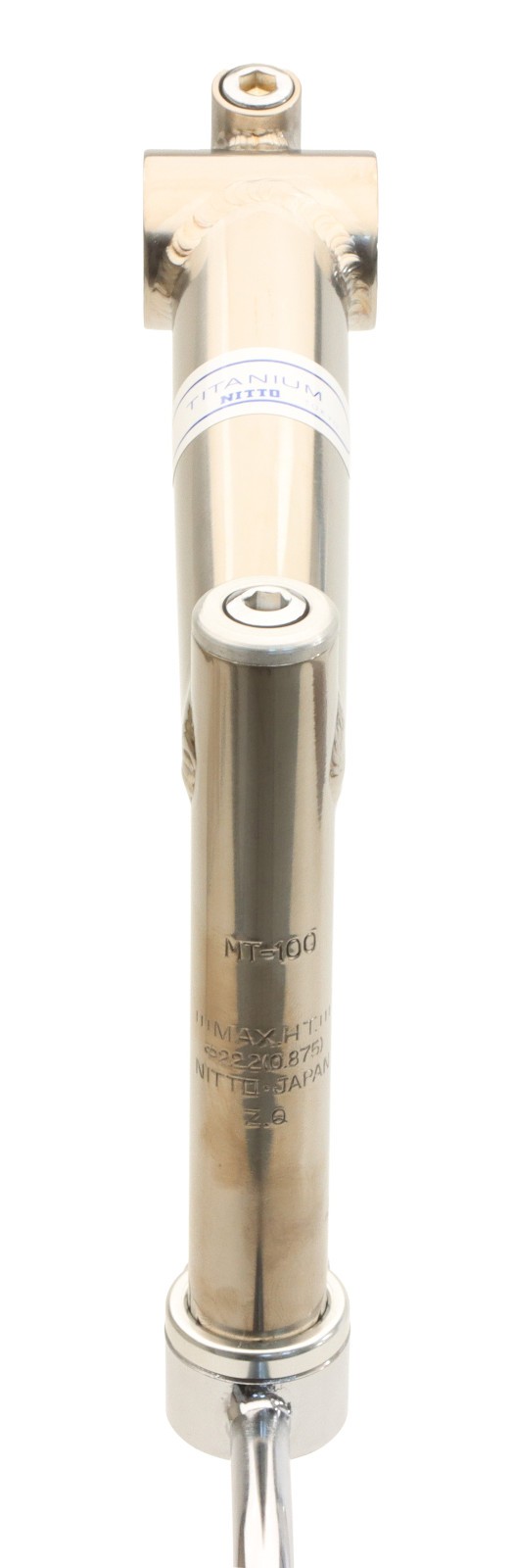 Nitto MT-100 1″ Titanium Quill Stem 130mm 25.4mm Clamp Silver 110° Rare NEW NOS