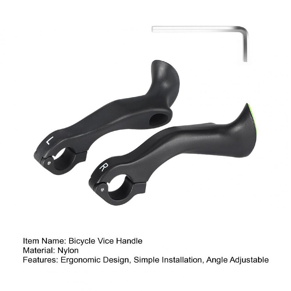 2PC MTB Bike Ergonomic Handlebar Extender for 21.8-22.2mm Handlebar Bar End Grip
