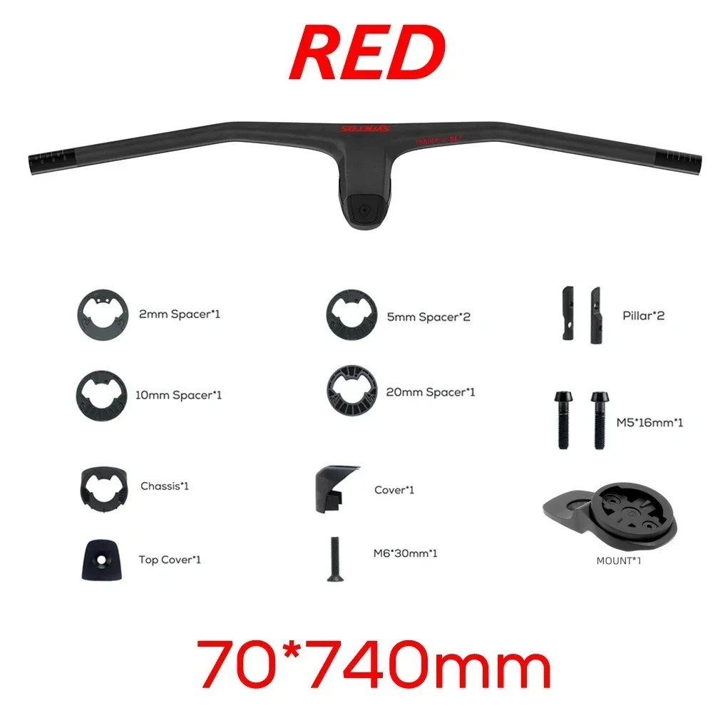 740MM -40 Degrees Full Carbon Fibre MTB Integrated Handlebar Bike Accessories