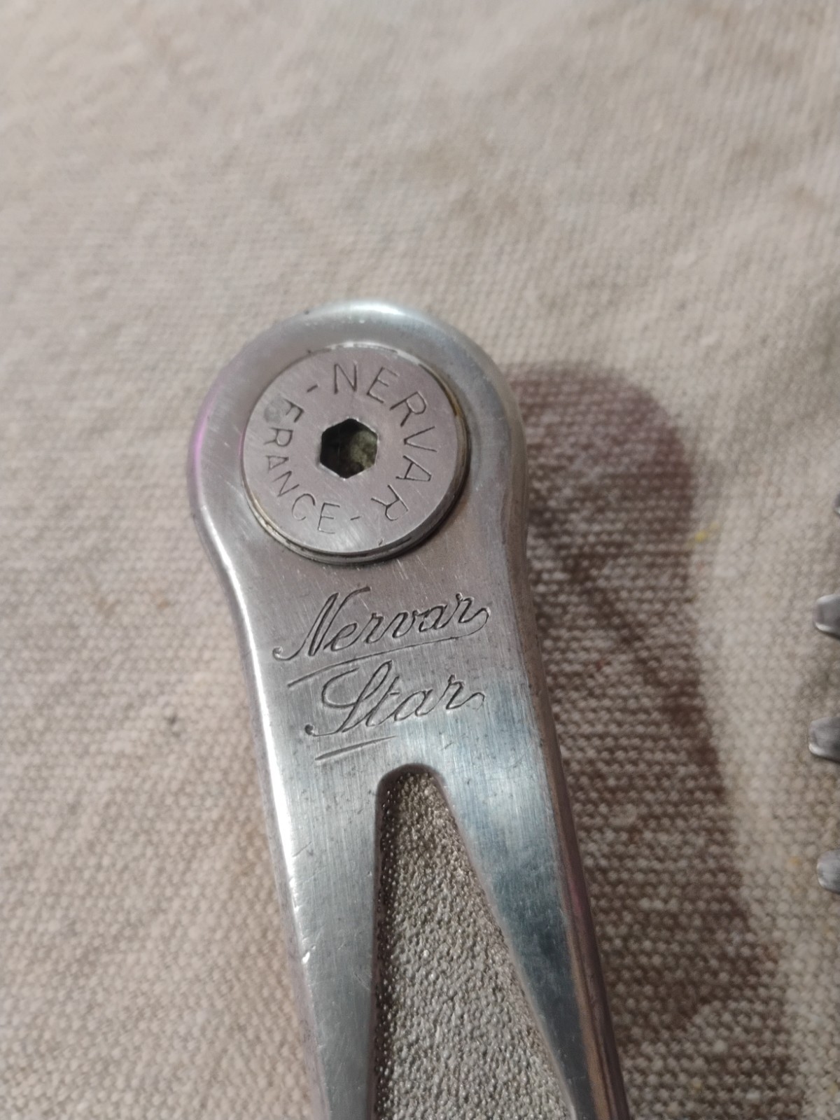 Vintage Nervar Star Crankset 53/40T 175MM Arm Length 9/16″ Pedal Made In France